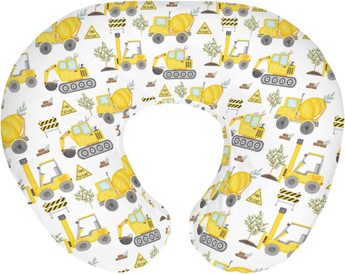Construction Trucks Planting Baby Nursing Pillow Covers for Boy Girl Construction Digger