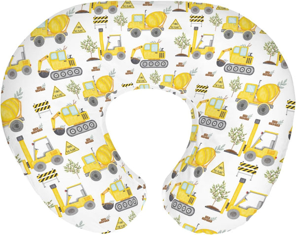Construction Trucks Planting Baby Nursing Pillow Covers for Boy Girl Construction Digger