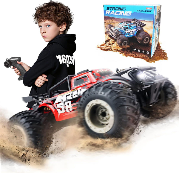 BEZGAR Remote Control Monster Truck, 1:18 Scale All Terrain RC Truck, 2WD