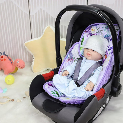 2 1 in Infant Car Seat Insert, Car Seat Head Support Baby Girls Boys, Soft Newborn Carseat Insert Cushion, Perfect