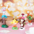 Welecom 6 Pcs Dancing Monkey Toy Solar Powered Dancing Animal Dolls Swinging Animated Bobble Dancer Window Sun Catcher