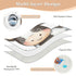 siphylline 52" 34" Cartoon Cute Cow White Extra Large Resuable Toddler Mattress Pads Water Resistant Baby Diaper