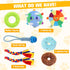 Interactive Dog Play Gym for Puppies Indoor Puppy Play Gym with Hanging Toys, Chew Accessories & Activity Posts