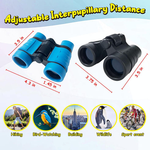 ESSENSON Binoculars for Kids, Toys Gifts for Ages 3-12, Telescope for Outdoor Play, Hiking, Bird Watching