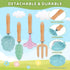 Set 2-5 4pcs Toddler Gardening Tools for Kids Years, Outdoor Sand & Beach Toys with Shovel Rake, Childrens Garden Kit