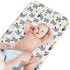 Baby Diaper Changing Pad, 21 5/8" x 31.5" Waterproof Liners, Reusable Soft Portable Changing Mat (Grey Dinosaur, 1PCS)