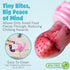Frozen 6-12 Baby Fruit Feeder, Teething Pacifier for Fruits, Veggies, or Milk, Food-Grade Silicone Teethers for Babies