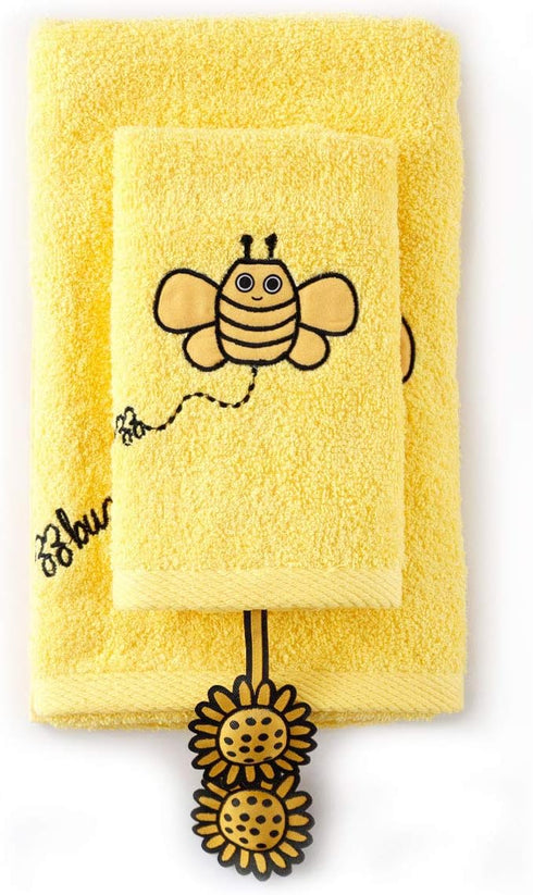 Washcloths,%100 Set, Set 2 Milk&Moo Baby Towels and Cotton Hand and Wash Cloths Towel Ultra Soft, Quick Dry, Absorbent