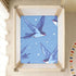 Bseiialft 52 28 Swallows Stars Blue Crib Sheets for Boys Girls Soft and Breathable Cotton Baby Sheets for Standard Crib