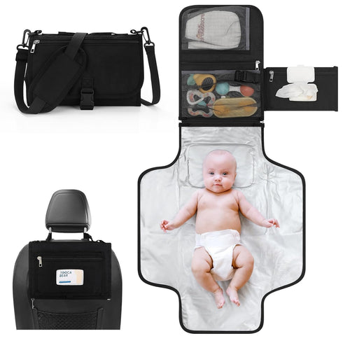 Accmor Portable Diaper Changing Pad, Waterproof Travel Baby Changing Mat, Newborn Essentials