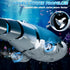 WATUDOU 1:18 2.4Ghz 6 7 8 9 Remote Control Whale Shark Toys for Boys Kids, Scale High Simulation Shark for Pool