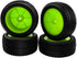OD 88mm/3.46" Rubber Tire & Plastic Wheel Rims 12mm Hex Hub for Redcat Tornado Shockwave HPI HSP Kyosho Losi 1/10 Off