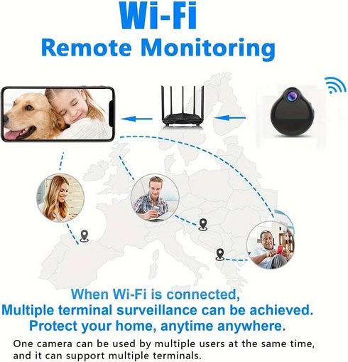 Generic 2026 1080P Upgraded Baby Security Camera, HD Mini Nanny Cam for Home with Night Vision, WiFi Indoor/Outdoor