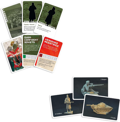Days & Nights: Red Army Pack Expansion Add-On, 28 Miniatures & Card Pack for Board Game Accessory