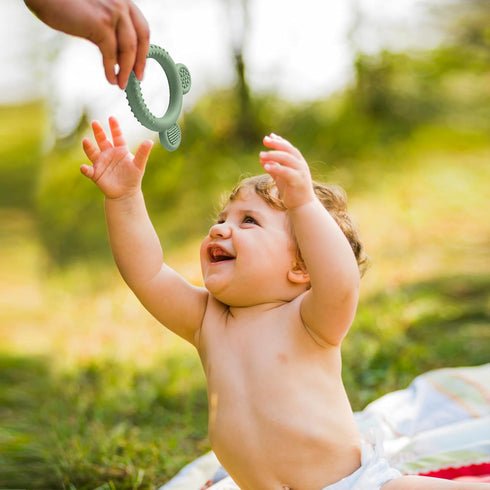 3 Pack Teething Toys for Babies 0-6 Months, BPA Free, Easy to Hold Silicone Teethers Chew Toys for Infant Baby