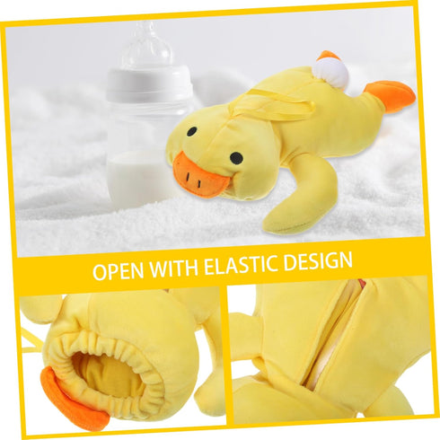 SHOWERORO Lovely Plush Bottle Sleeve Insulated Feeder Cover for Keep Warm Bottle Holder for Daycare Hands Feeding