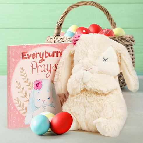 7 Tickle & Main Everybunny Prays Bunny Plush & Musical Prayer Toy for Christening Gifts for Girls - Pink, in - Baby