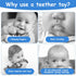 Aolso 0-6 Baby Teether Toys, Silicone Baby Teething Toys Phone Shape with Pacifier Clip, Soft Teething Toys