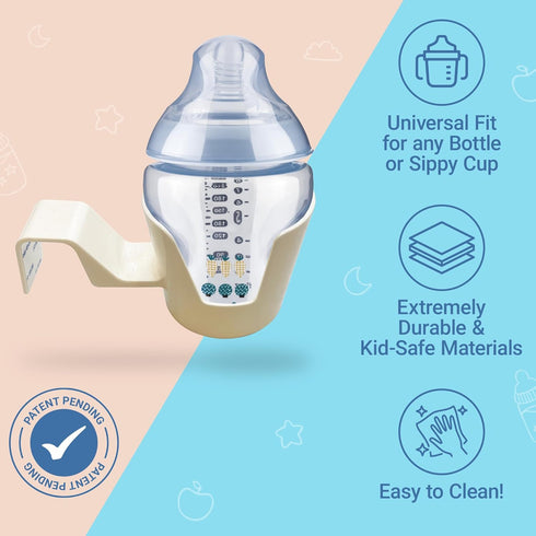 Cup Holder Compatible with IKEA Antilop High Chair, Accessory with Double Sided Tape for Kids