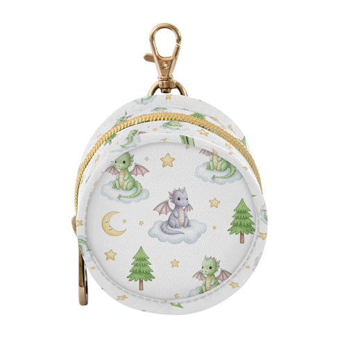 Sinestour Cartoon Dragons Tree Star Print Pacifier Holder Case for Diaper Bag Portable
