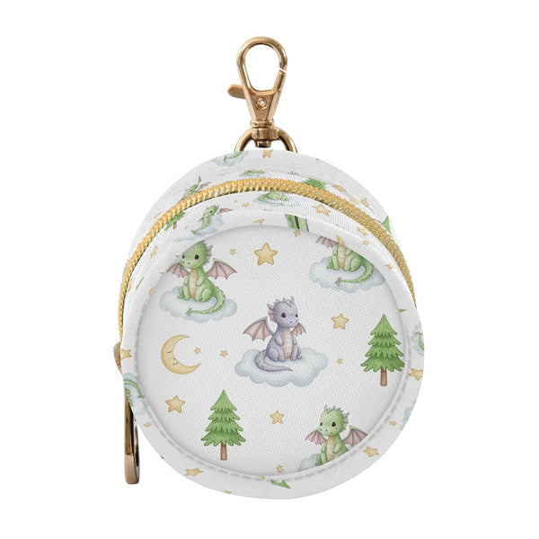 Sinestour Cartoon Dragons Tree Star Print Pacifier Holder Case for Diaper Bag Portable