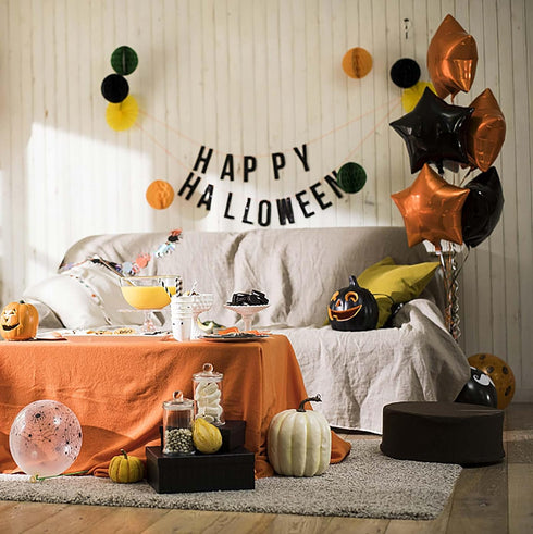 KALOR 18 Inch Black Star Mylar Balloons, 10 Pcs Star Shape Foil Helium Balloons for Wedding, Baby Shower, Birthday