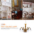 1/12 Angoily Miniature Chandelier Light Scale Dollhouse Ceiling Lamp Mini Lamp Decoration for Dollhouse Accessories