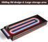 16'' Set 3-Track 2 9 VAMSLOVE Cribbage Board Game Wooden Scoreboard with Large Slots for Storing Playing Cards