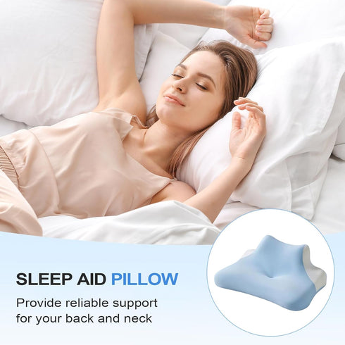 Generic Stomach Sleeping Pillow - Bed Cushion for Reading and Rest with Cotton Polyester Blend | Pregnancy Pillow