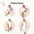 3-Pack 0-3 0-3 KeaBabies Organic Swaddles for Newborns Girls, Boys with Hats - Soft Cotton Baby Sleep Sacks Months