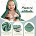 VitalCozy 8 (32 32 Inch,Modern Pcs Baby Muslin Hooded Bath Towels and Washcloths Muslin Cotton Hooded Baby Towels