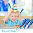 LCPQMZGH 48 Pcs Noise Makers Glitter Metallic Fringed Noise Makers Horns for Baby Shower, Kids Birthday, New Year Party