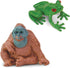Pack 8 5+ Safari Ltd. Good Luck Minis Rainforest Fun Mini Figurines Including Snake, Frogs, Butterfly, Chimpanzee