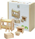PlanToys Wooden Childrens Room Classic Set for Montessori Small World Play |