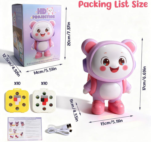 26 Story Projector for Kids Bedtime Storytelling Projector with Clear Images & Adjustable Sound,Durable Early Learning