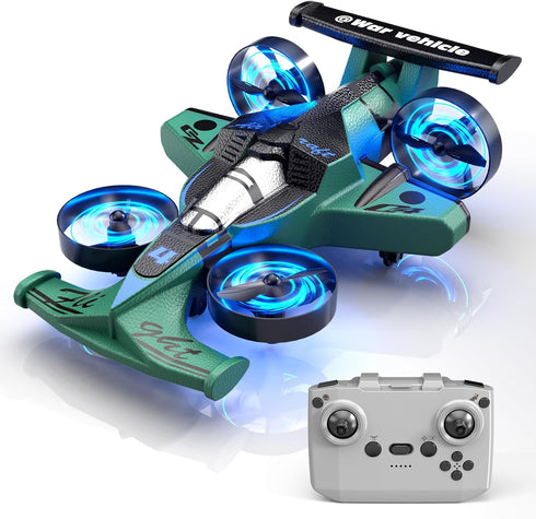 Xelabrion Remote Control Airplane Car Toys for Kids Ages 4-6-8-10-12, 2-In-1 Foam RC