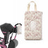 Hadnves Mommy Quilted Diaper Wipe Pouch Hanging Floral Wet Wipes Bag Reusable Fabric Cover with Zipper & Lanyard