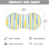 decor gift 4 Pack 22x11in Cotton Muslin Burp Cloths Easy Care Gray Blue and Pale Yellow Stripe Pattern Baby spit up