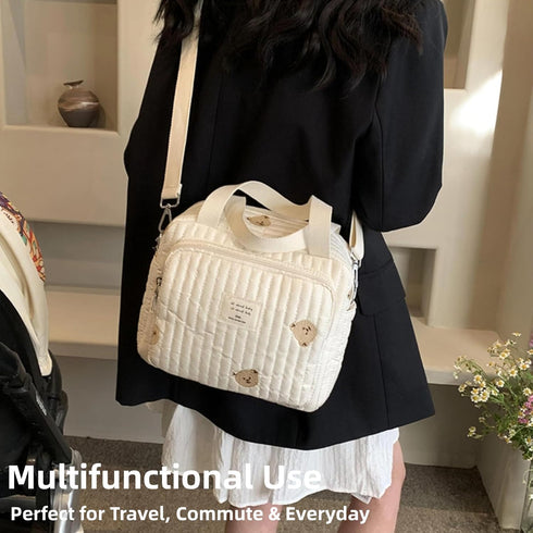 ODUODU Foldable Diaper Bag Large Capacity Portable for Stroller Multifunctional Baby Travel Essentials Bag