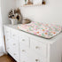 Colorful Flowers Leaves Butterflies Changing Pad Covers for Boy Girl, 32''x16'' Spring Boho Floral Unisex Fitted Mats
