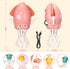 Tummy Palksky Dancing Squid Baby Toy in Time,Magic Electric Octopus Automatic Obstacle Avoidance Toy with Light