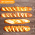 Joeabor 4pcs Set, Artificial Bread Realistic Fake Food for Display, Fake Bread for Decoration, Faux Baguette Food Props