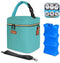 Breastmilk Cooler Bag with Ice Pack, Mancro Insulated Baby Bottle Tote Bag