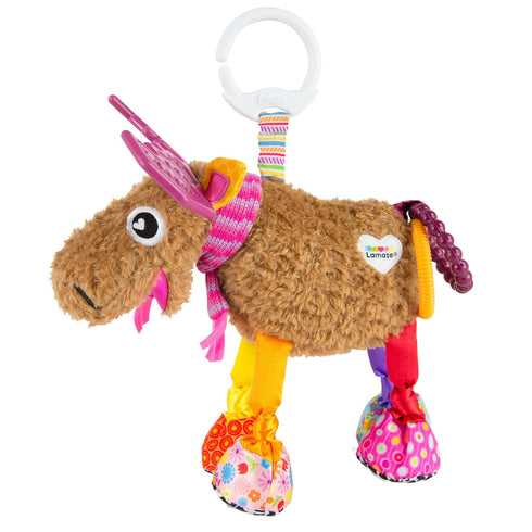 Lamaze Muffin the Moose Clip On Car Seat & Stroller Toy, Soft Baby Hanging Crinkle Toy