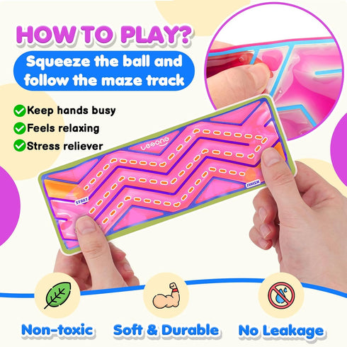 6 Pack Squishy Sensory Fidget Autism Toys for Kids: Sensory Toys for Sepcial Need Maze - Quiet Fidget Sensory Filled