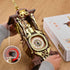 ONITUOFO Set 8+(879PCS) Retro Clock Building for Adults, Vintage Pendulum Model with Rotating Gears, Mechanical
