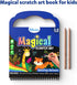 Skillmatics Magical Scratch Art Book for Kids - Animals, DIY Activity & Stickers, Gifts for Toddlers, Ages 3-8