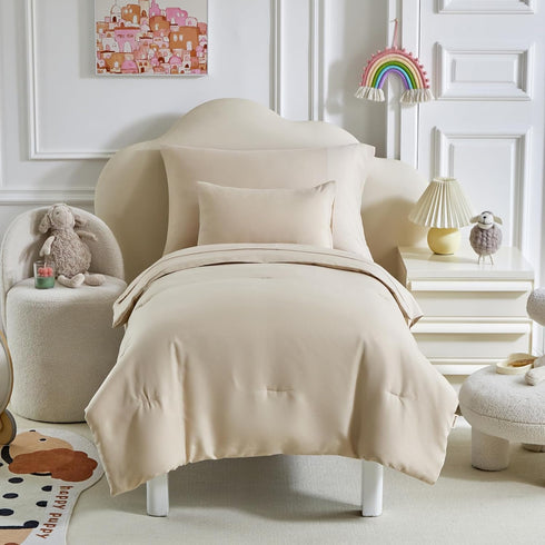 Set Set 5 Set Kids Comforter Sheet - Soft and Breathable Bed Includes Quilted Comforter, Fitted Sheet, Flat Top Sheet