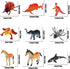 FLORMOON 72pcs Animal Figures, Realistic Mini Dinosaur Insect Sea Farm Reptile Wild Jungle Animal Toys, Early