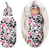 Cow Print Swaddle Blankets, Newborn Receiving Blanket, Baby Swaddle Wrap, Soft Sleeping Sack for Baby Girls Boys